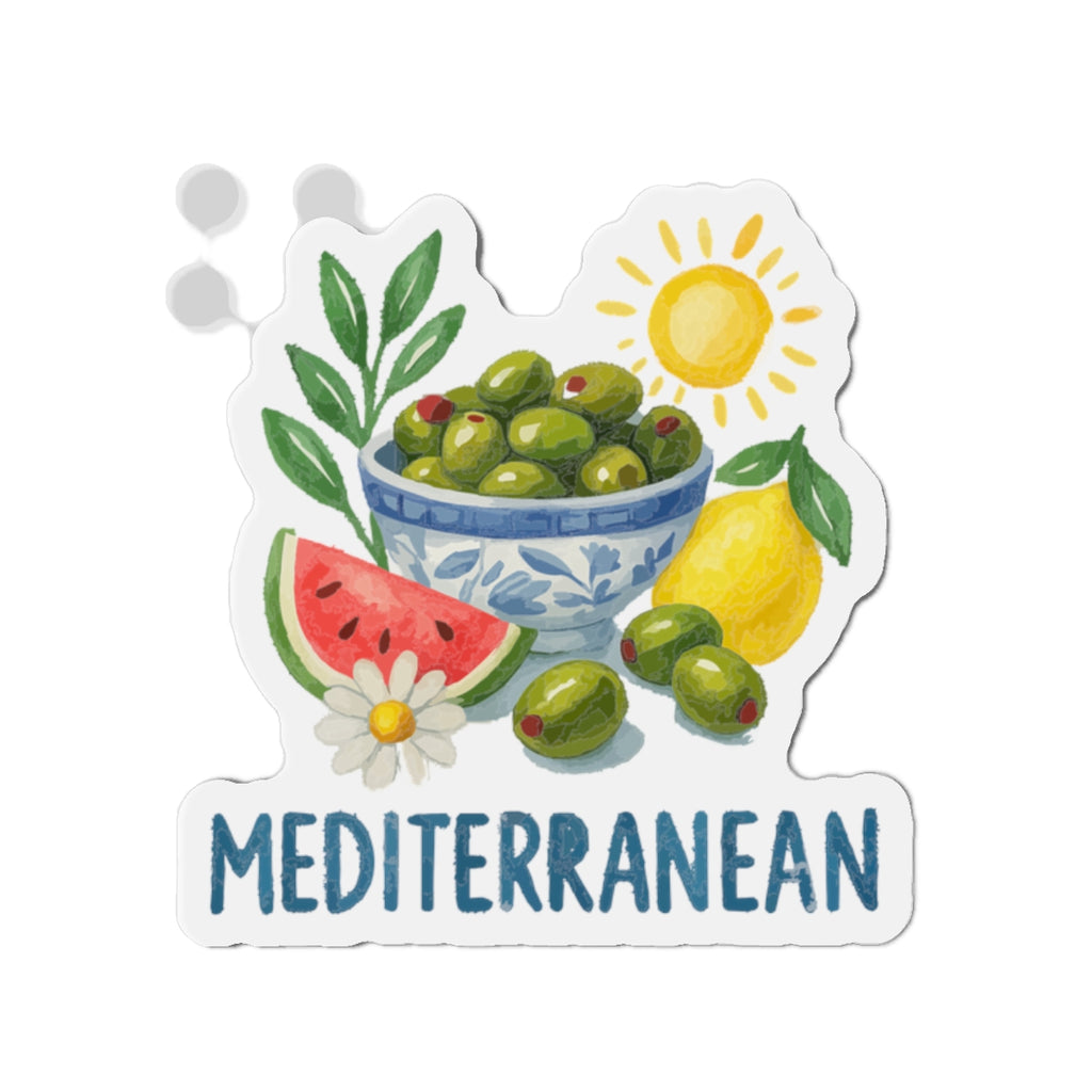 Mediterranean Die-Cut Magnet, Fun Refrigerator Magnet
