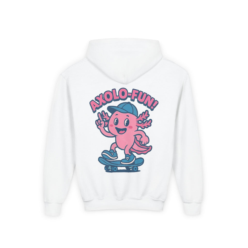 Axolotl Youth Hooded Sweatshirt, Casual Wear
