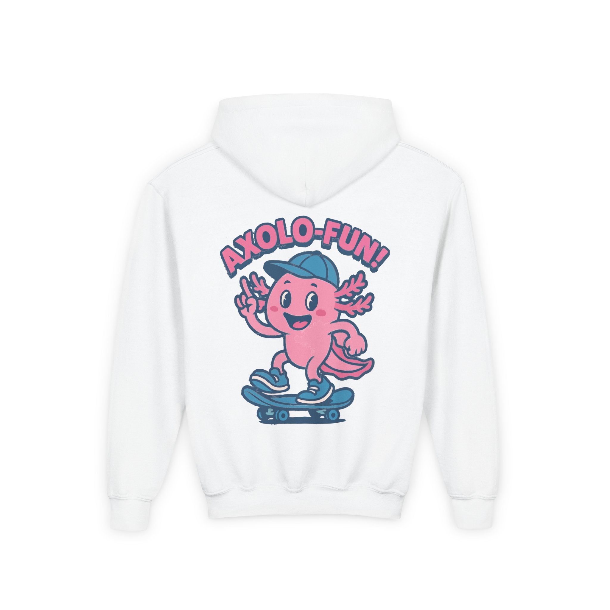 Axolotl Youth Hooded Sweatshirt, Casual Wear