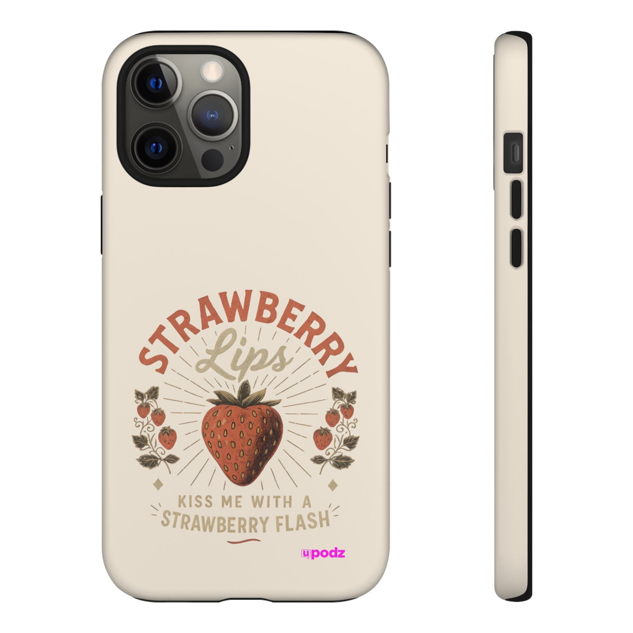 Strawberry Lips Design, Tough Cases, Phone Cover, Unique Gift