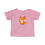 Happy Baby Fox Infant Tee, Baby Shirt, Toddler Tee, Farm Animal T-Shirt