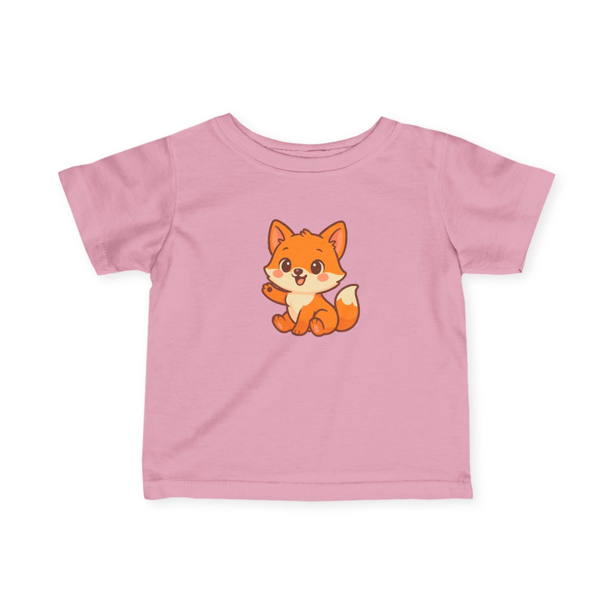 Happy Baby Fox Infant Tee, Baby Shirt, Toddler Tee, Farm Animal T-Shirt
