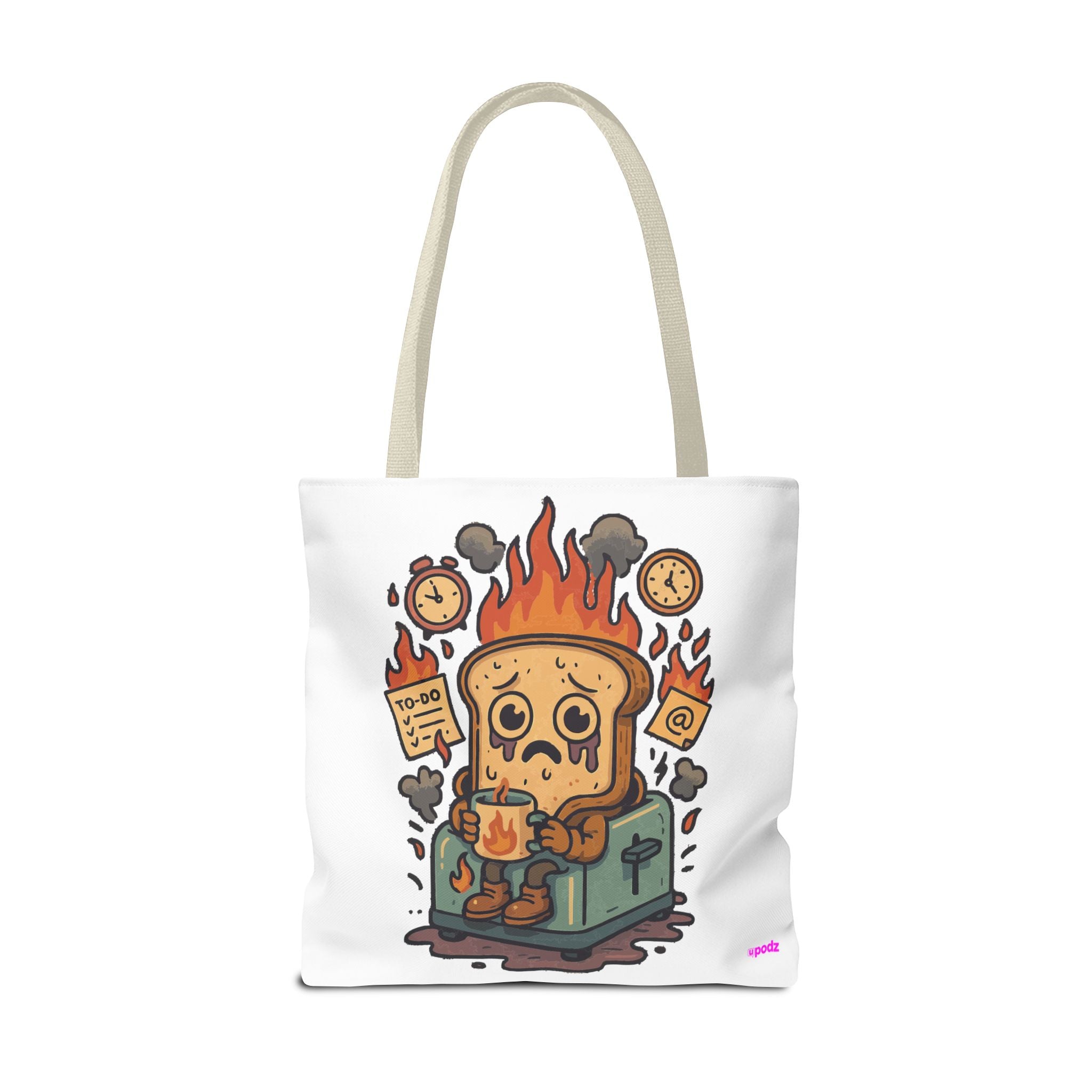 Burnt Toast Tote Bag - Quirky Fun Bag