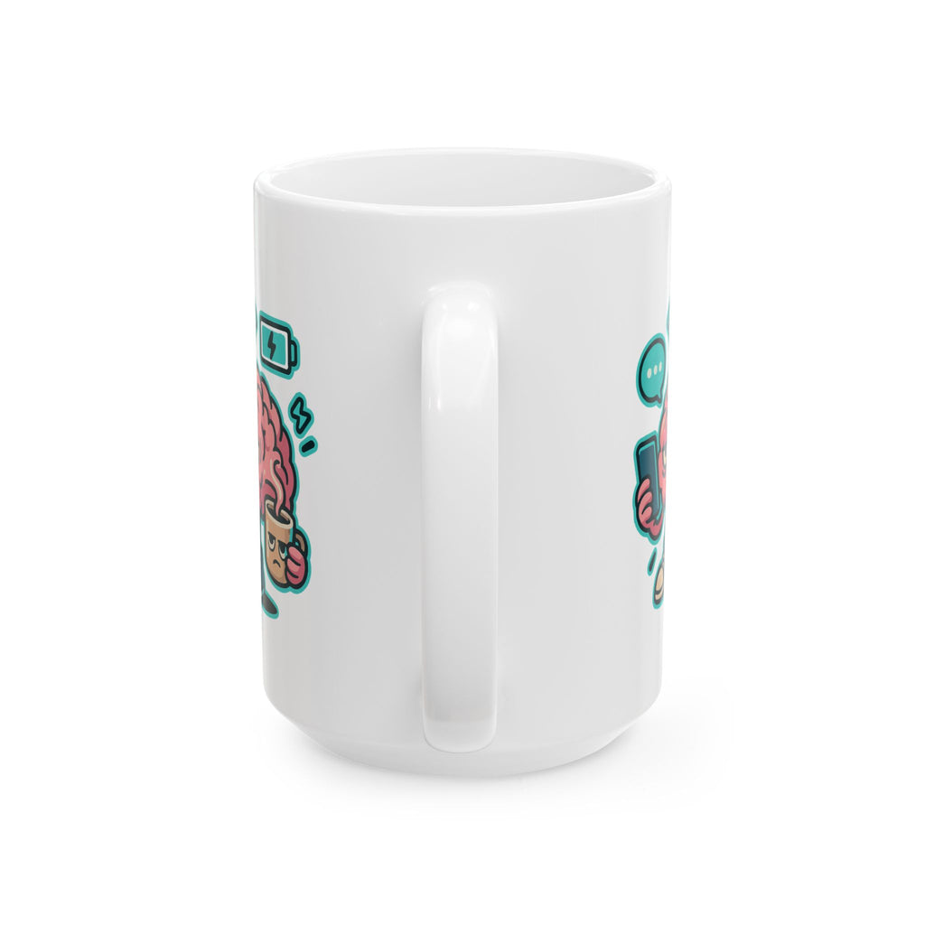 Brain Power Ceramic Mug |  Personalized Mug