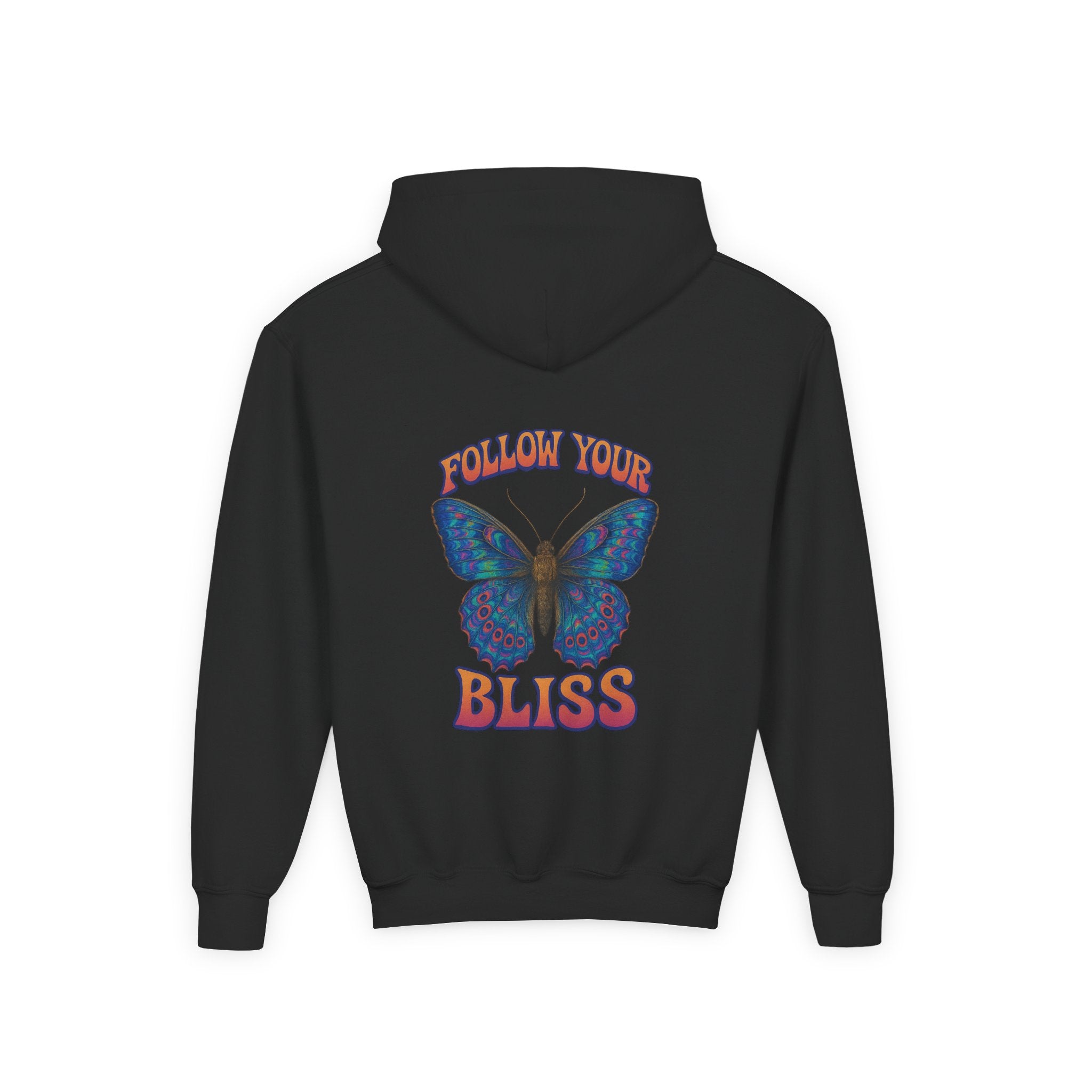 Butterfly Bliss, Youth Hooded Sweatshirt, Casual Wear