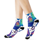 Spooky Mushroom Socks, Funky Design