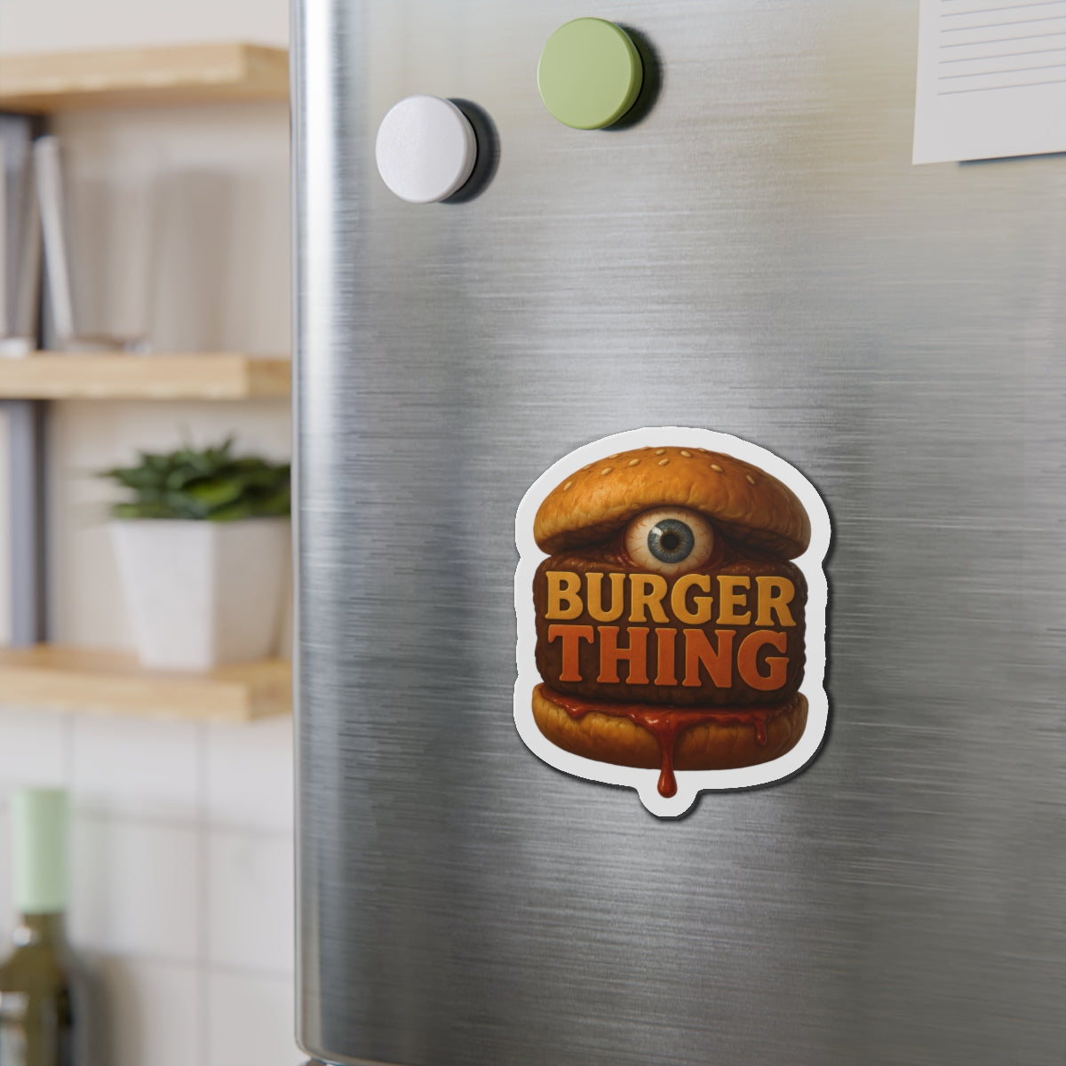 Burger Thing Die-Cut Magnets, Fun Refrigerator Magnets