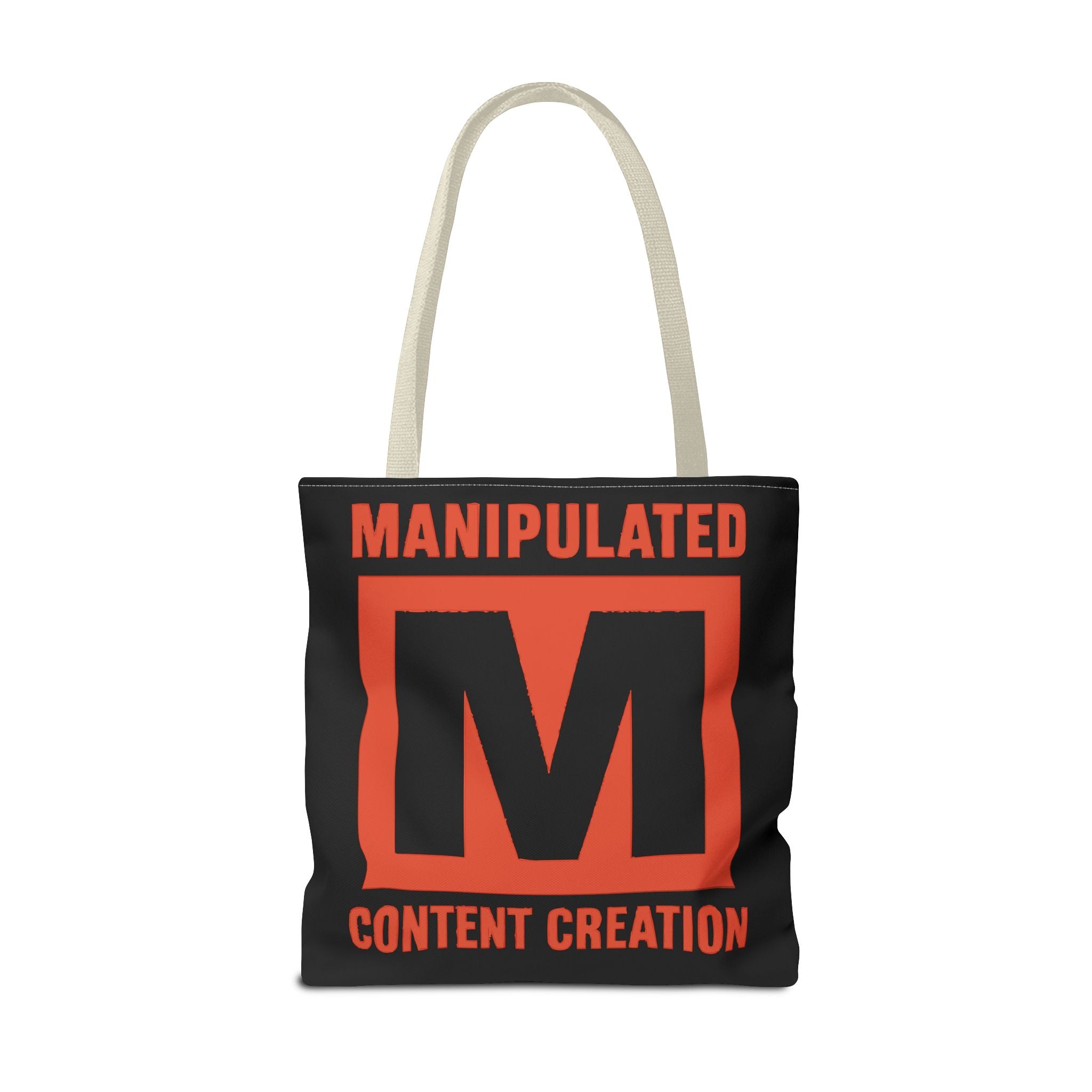 Manipulated Content Tote Bag, Inspirational Gift, Eco-Friendly Shopping Bag