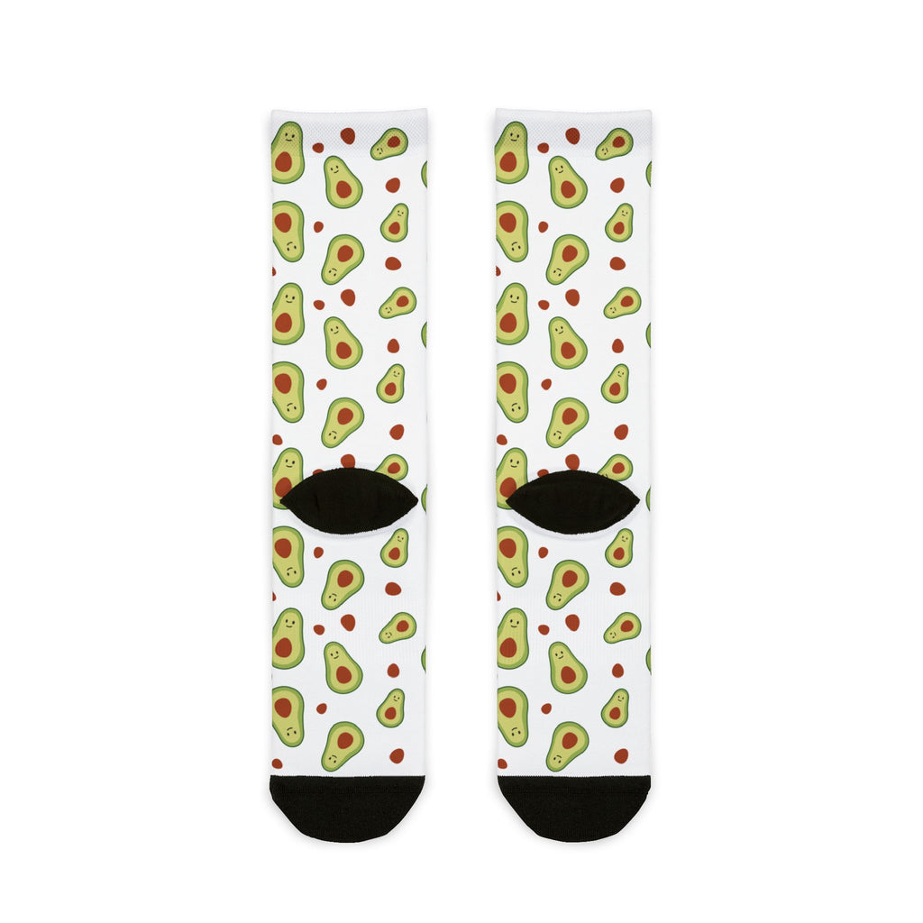 Avocado Sublimation Crew Socks