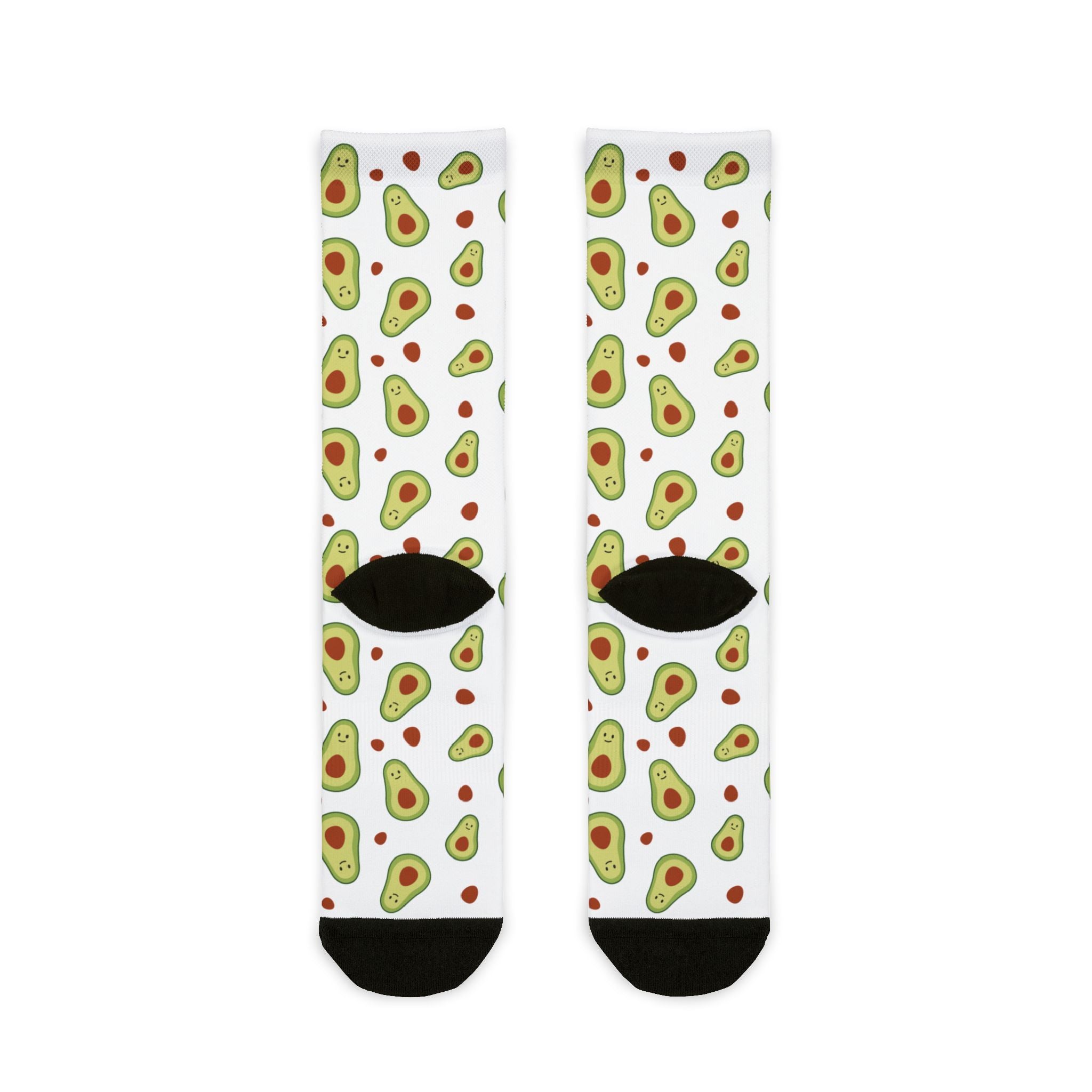 Avocado Sublimation Crew Socks