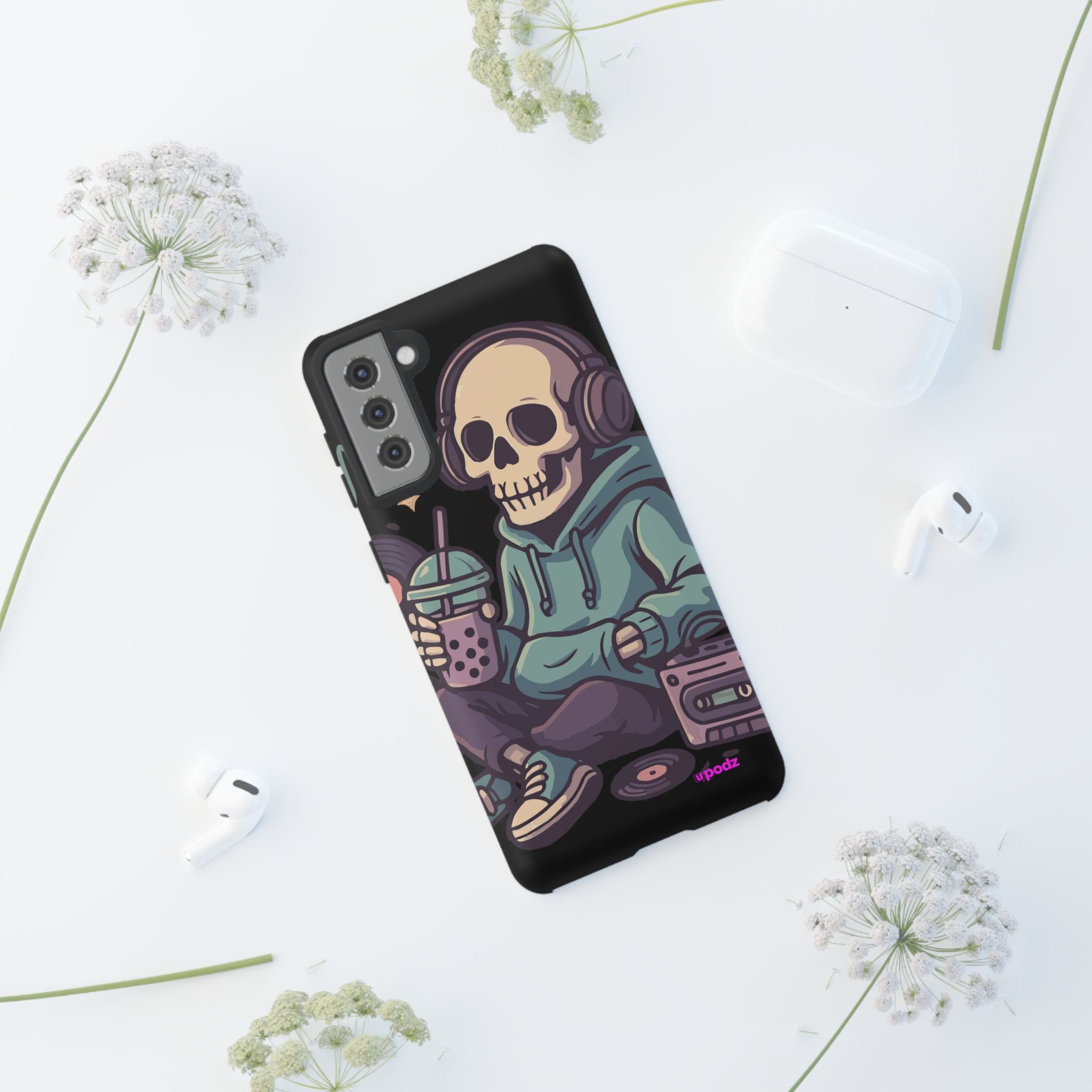 Skull Headphones Design, Tough Cases, Phone Cover