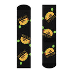 Tac o Clock Crew Socks, Jellyfish Design