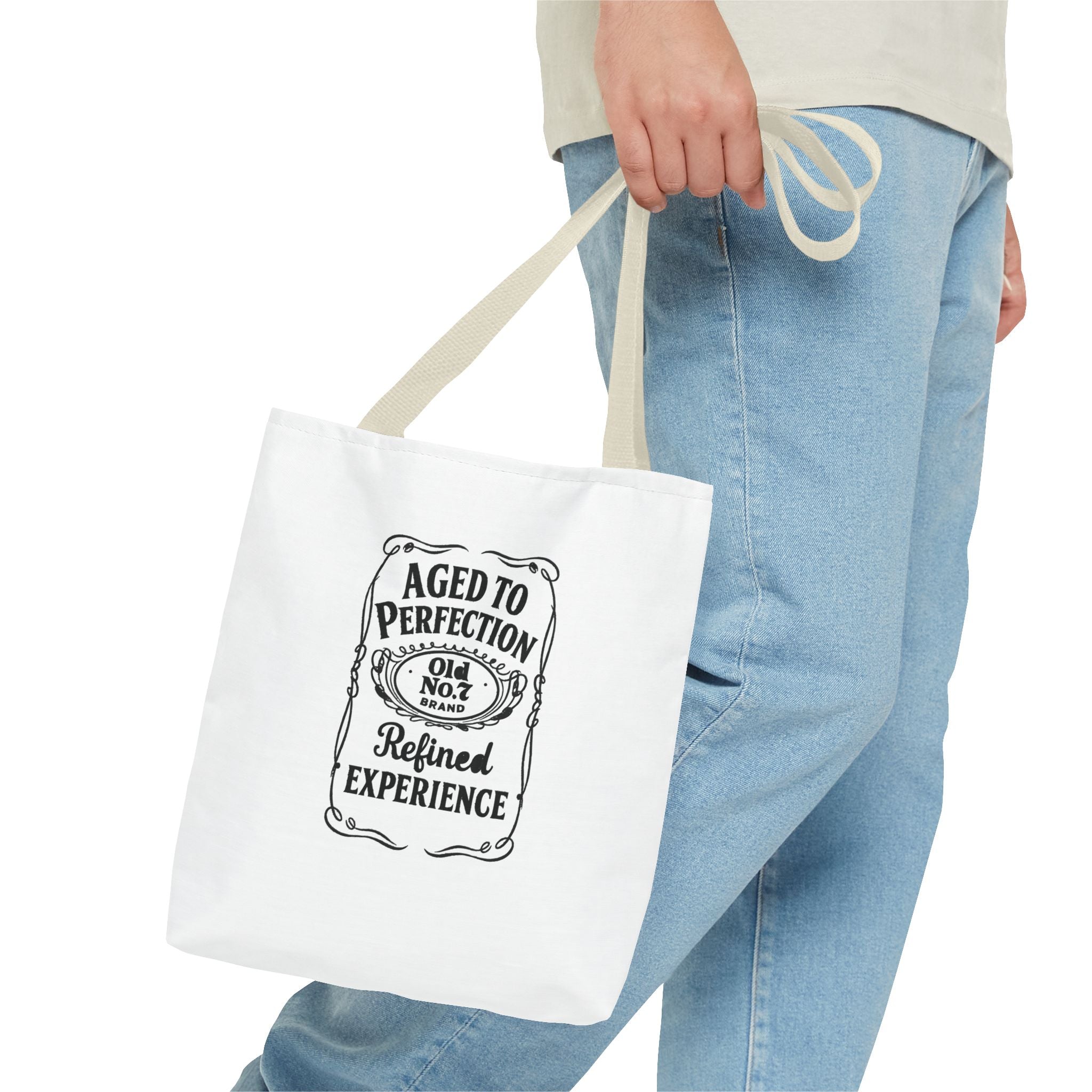 Aged to perfection Tote Bag, Inspirational Gift, Eco-Friendly Shopping Bag