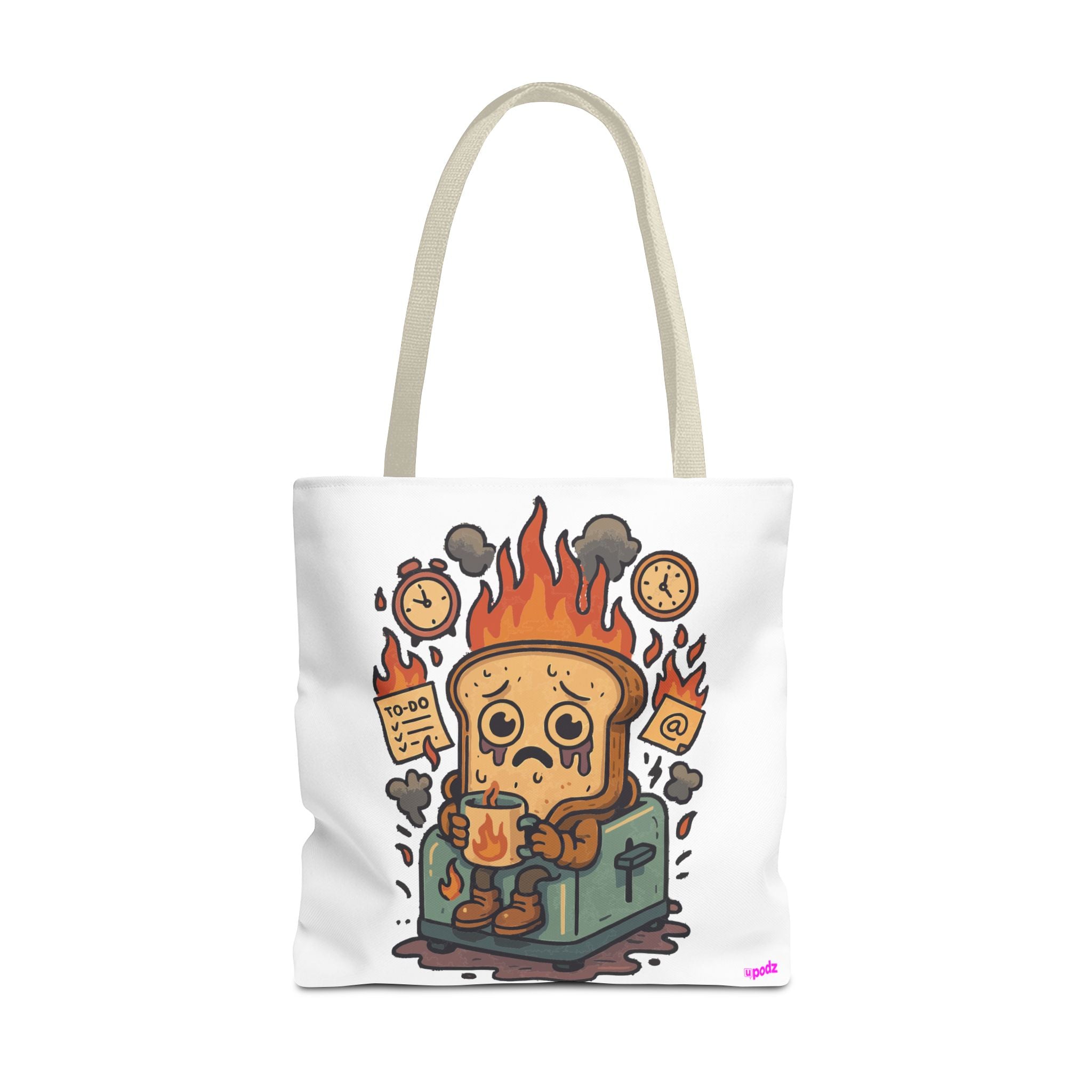 Burnt Toast Tote Bag - Quirky Fun Bag