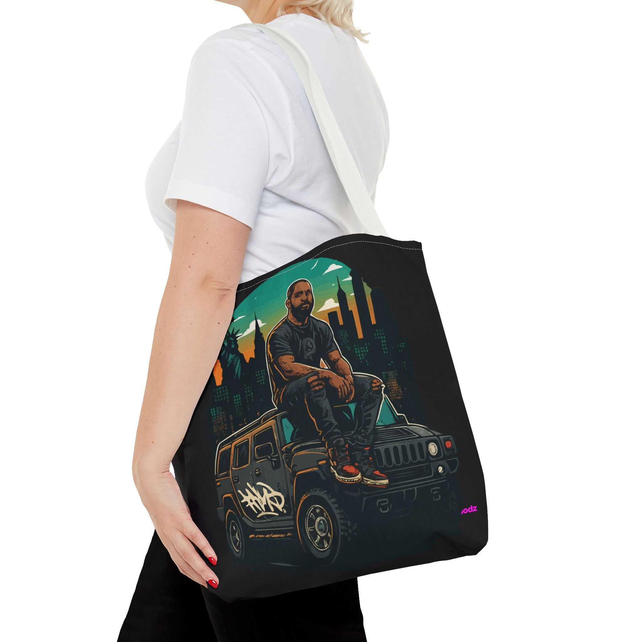 Hanging Out Tote Bag - Quirky Fun Bag