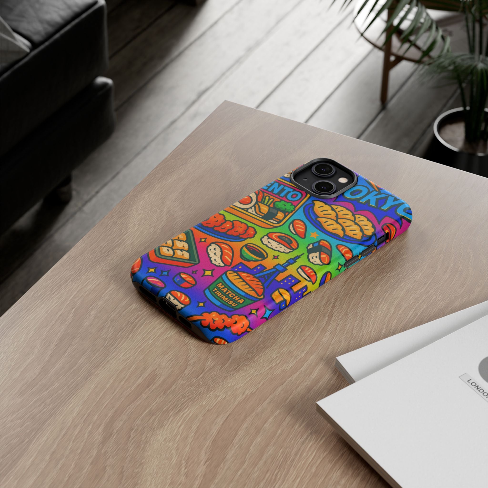 Bento Box, White Cover Design, Tough Cases, Phone Cover