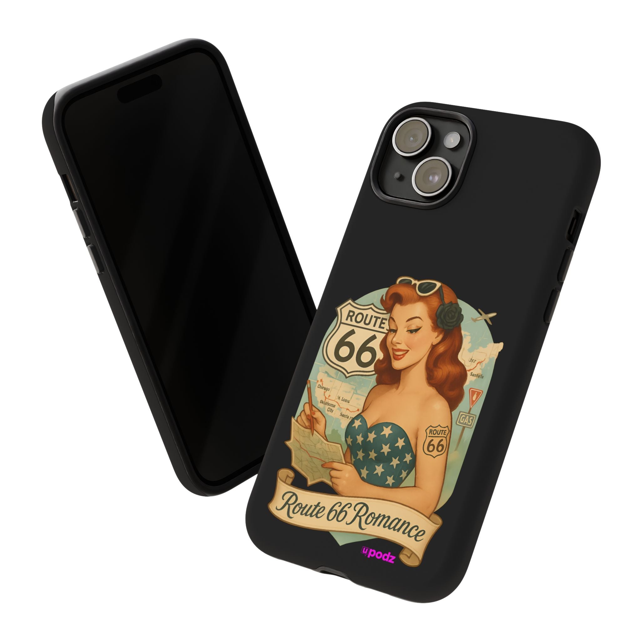 Route 66 Design, Tough Cases, Phone Cover, Unique Gift