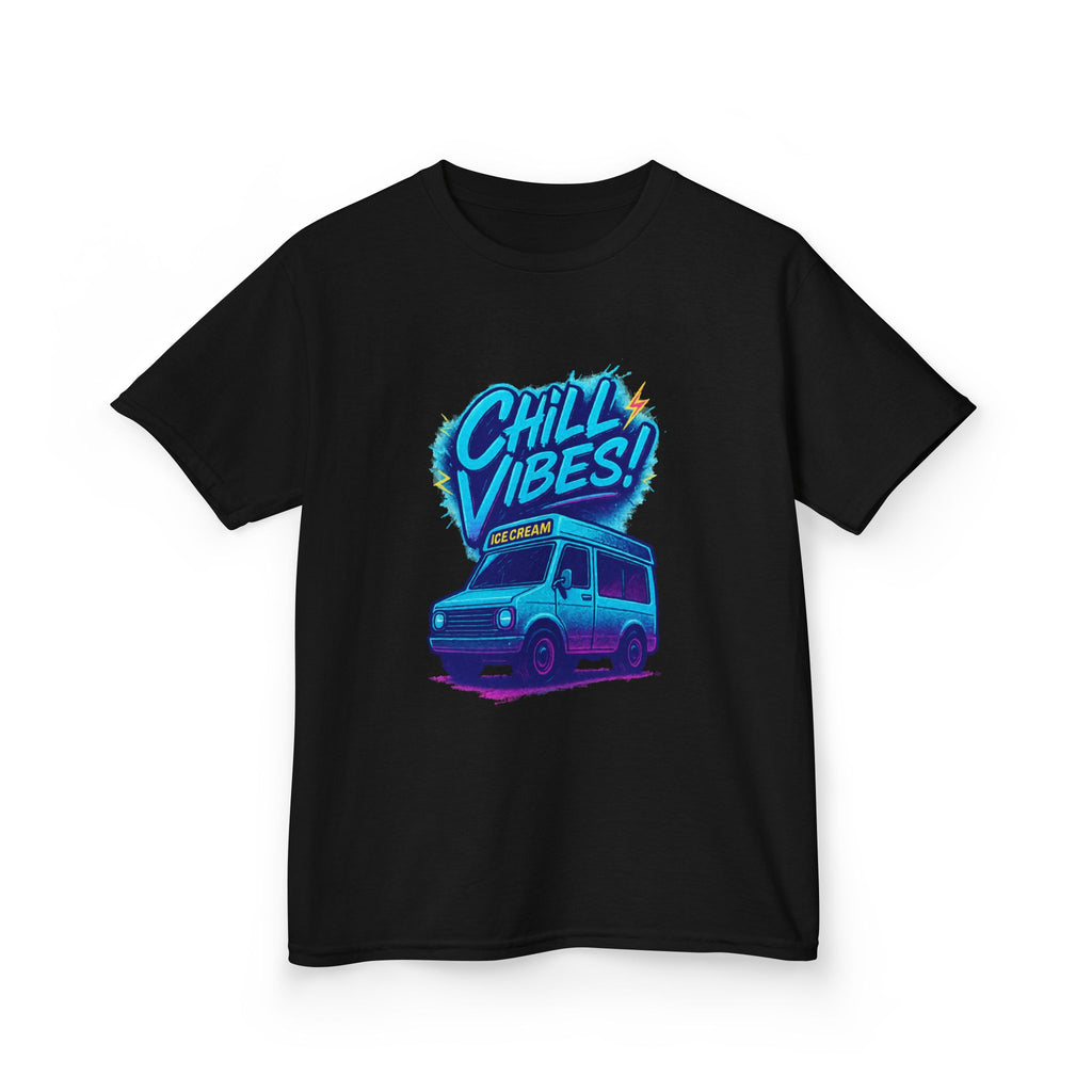 Chill Vibes Kids Tee, Fun Graphic Tee, Kids Cotton T-Shirt