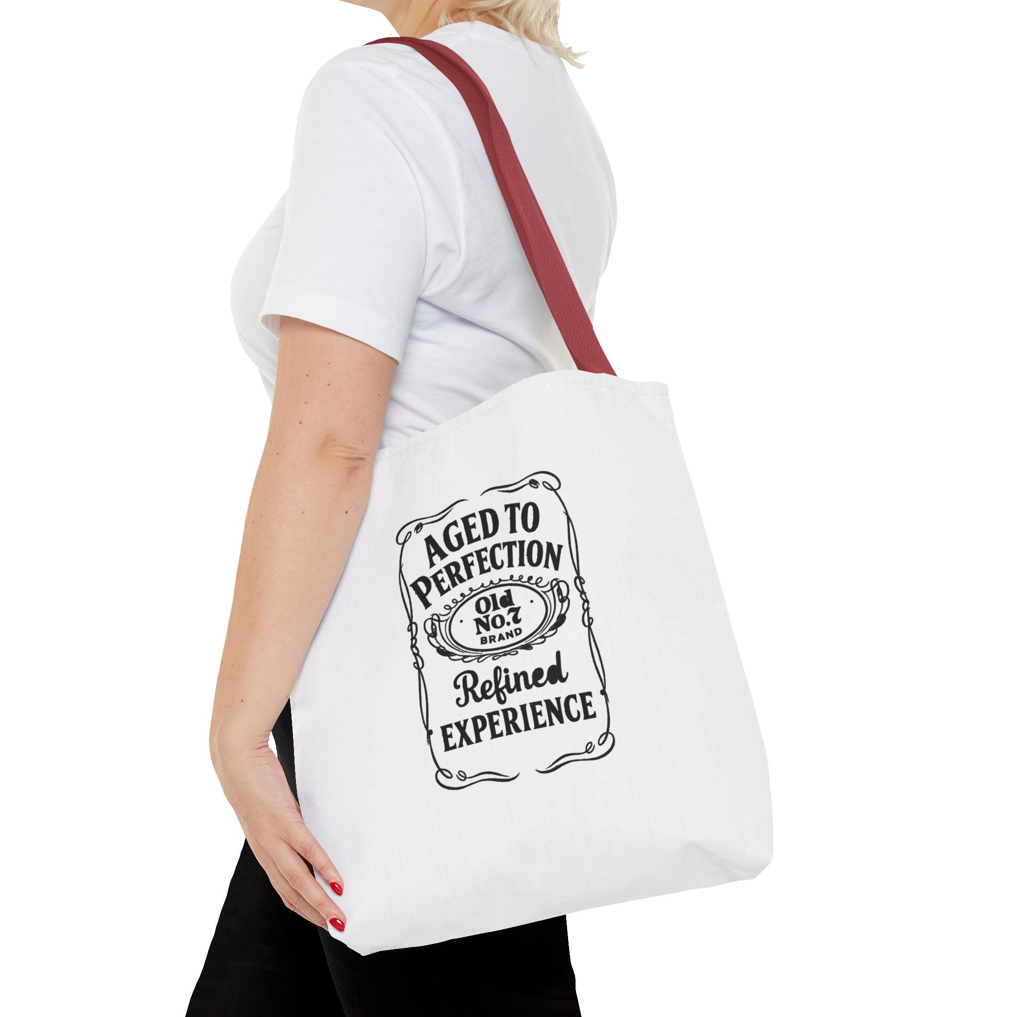 Aged to perfection Tote Bag, Inspirational Gift, Eco-Friendly Shopping Bag