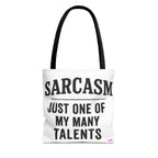 Sarcasm Tote Bag - Quirky Design, Fun Bag