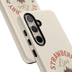 Strawberry Lips Design, Tough Cases, Phone Cover, Unique Gift