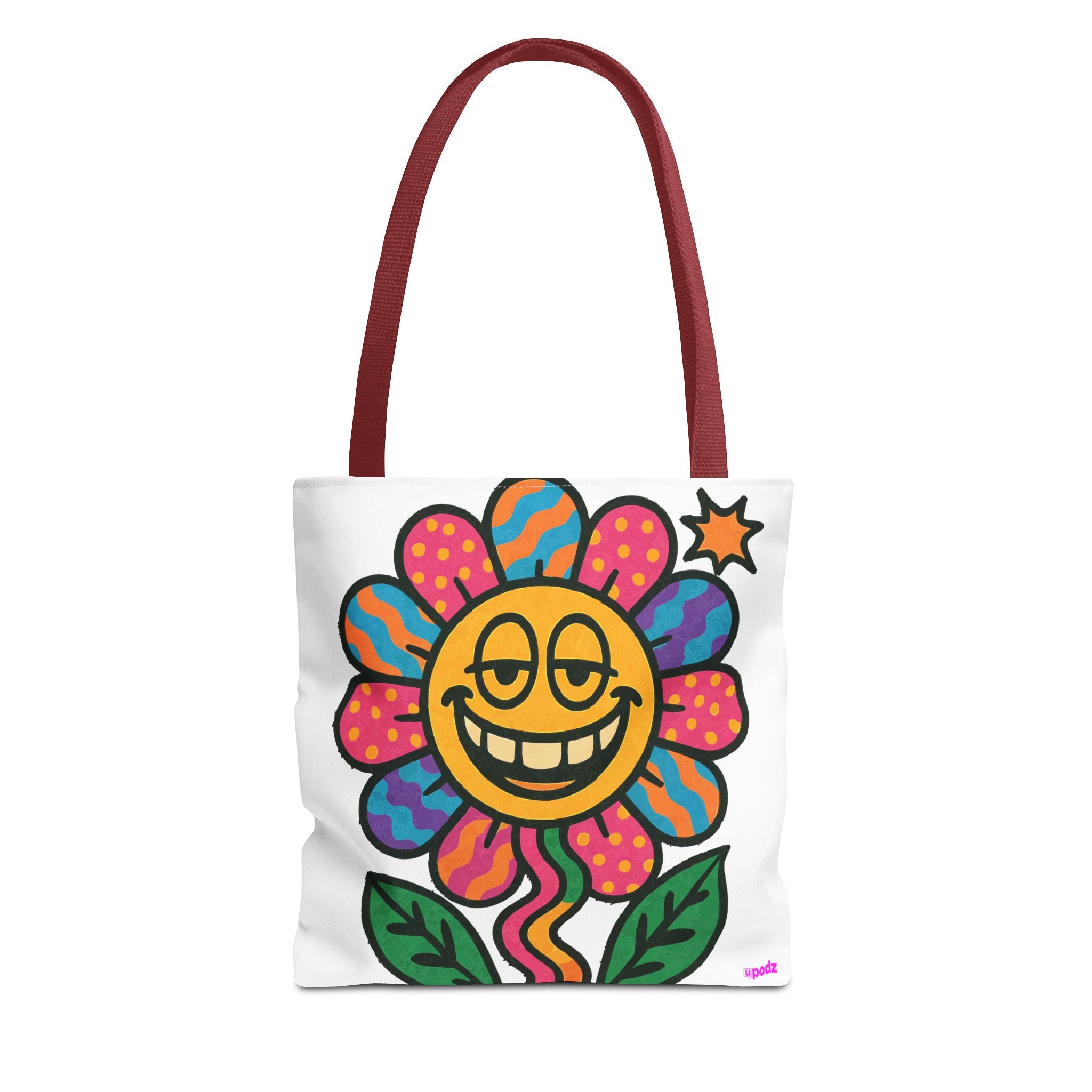 Flower Power Tote Bag - Quirky Fun Bag