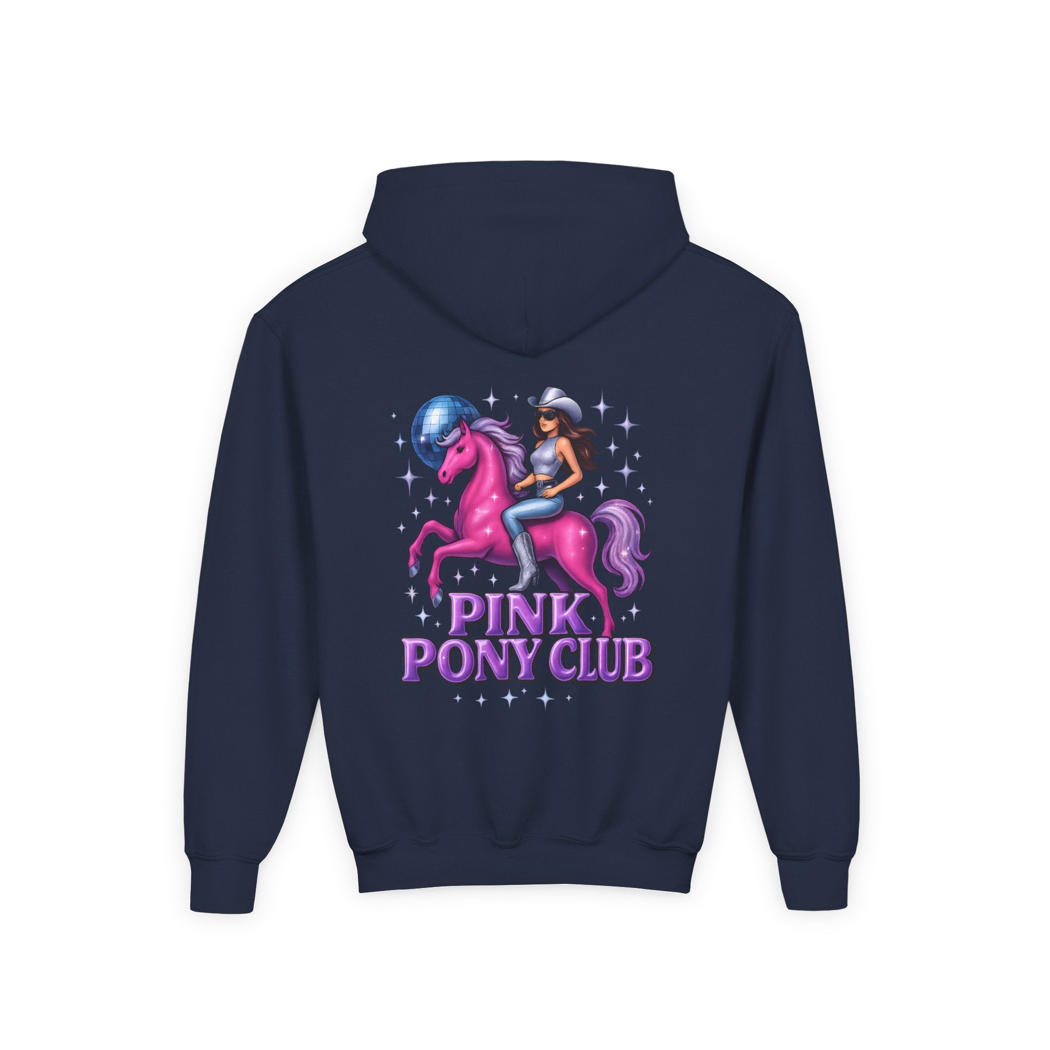 Pink Pony Club Youth Hooded Sweatshirt, Casual Wear