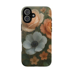 Floral Design White Cover Design, Tough Cases, Phone Cover
