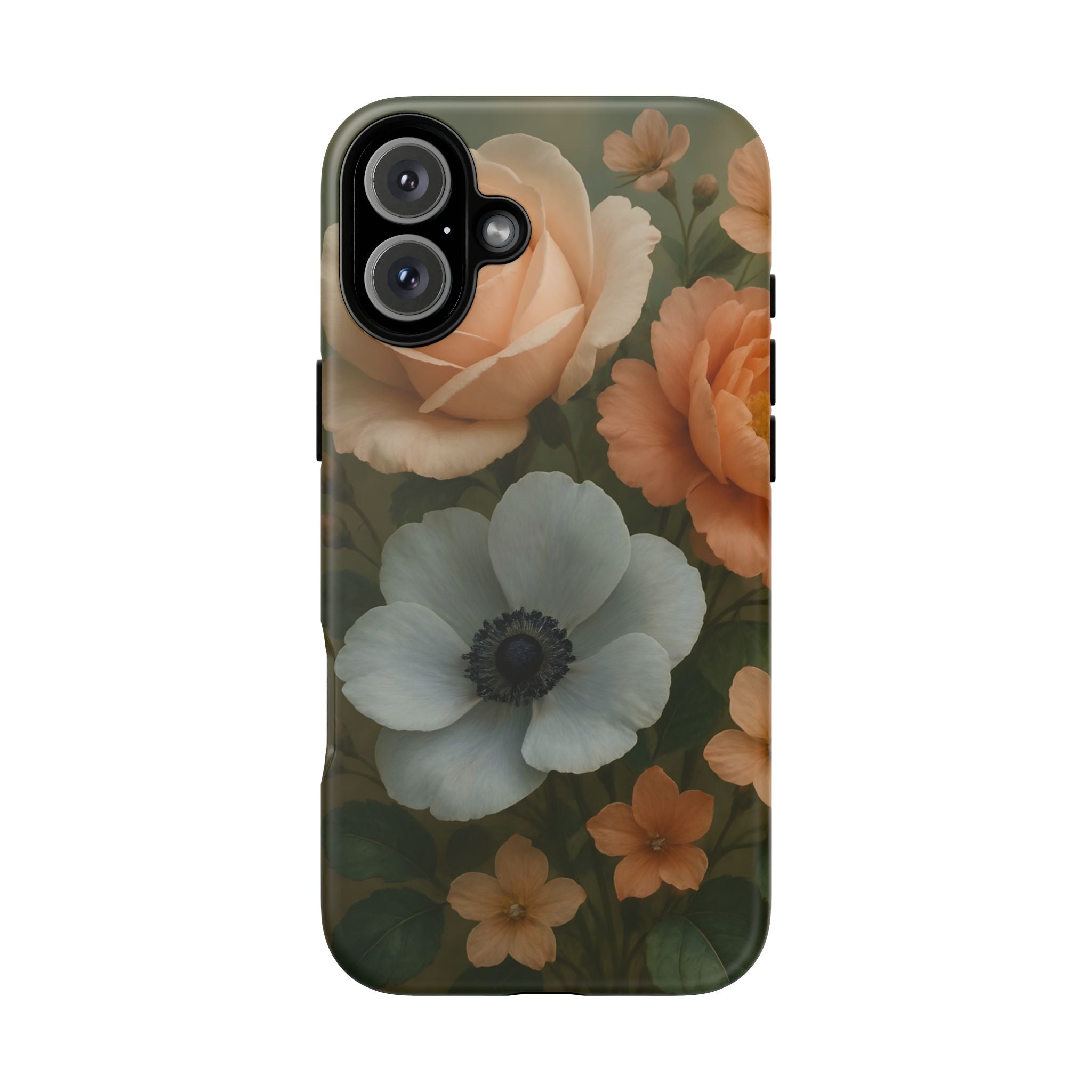Floral Design White Cover Design, Tough Cases, Phone Cover