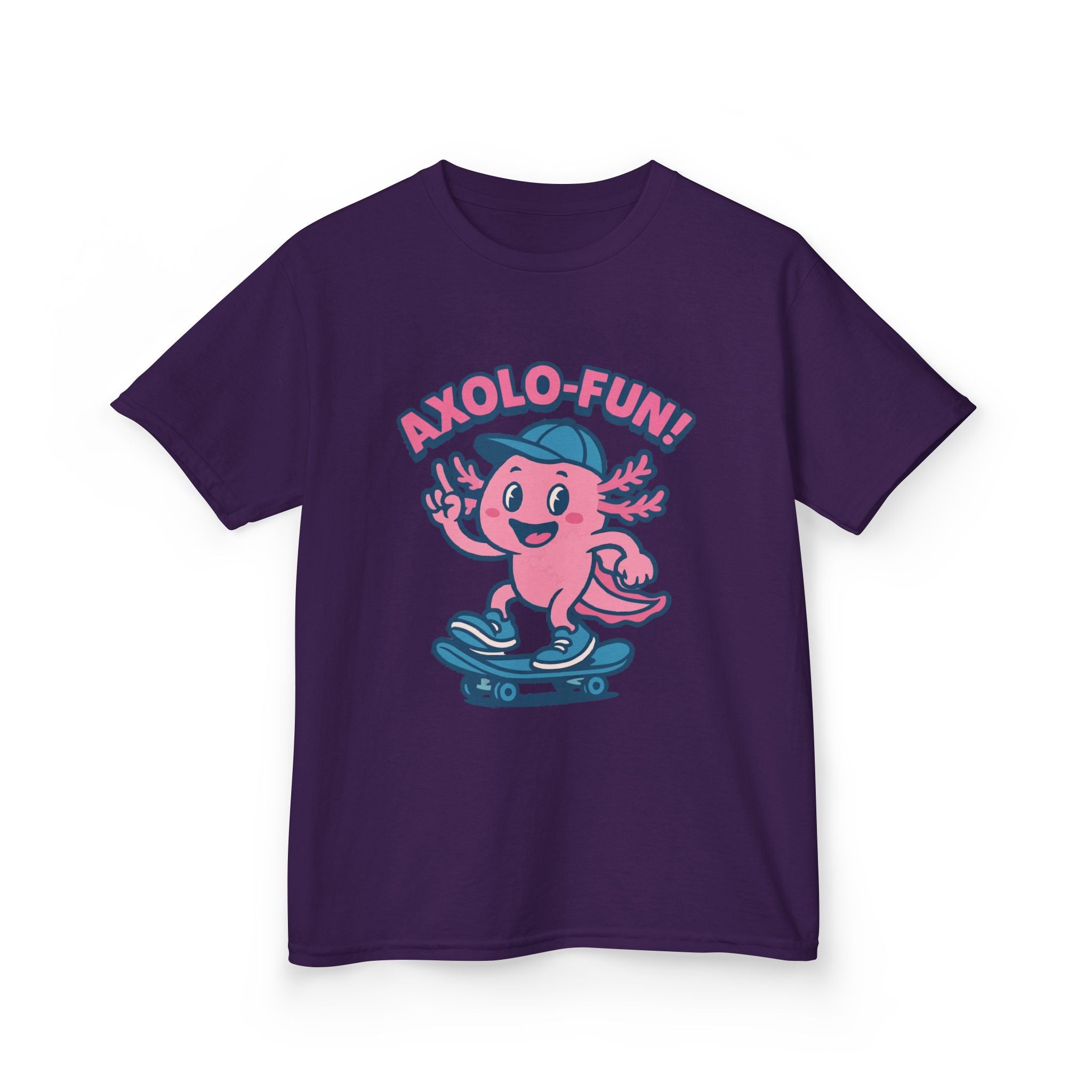 Axolotl Kids Tee, Fun Graphic Tee, Kids Cotton T-Shirt