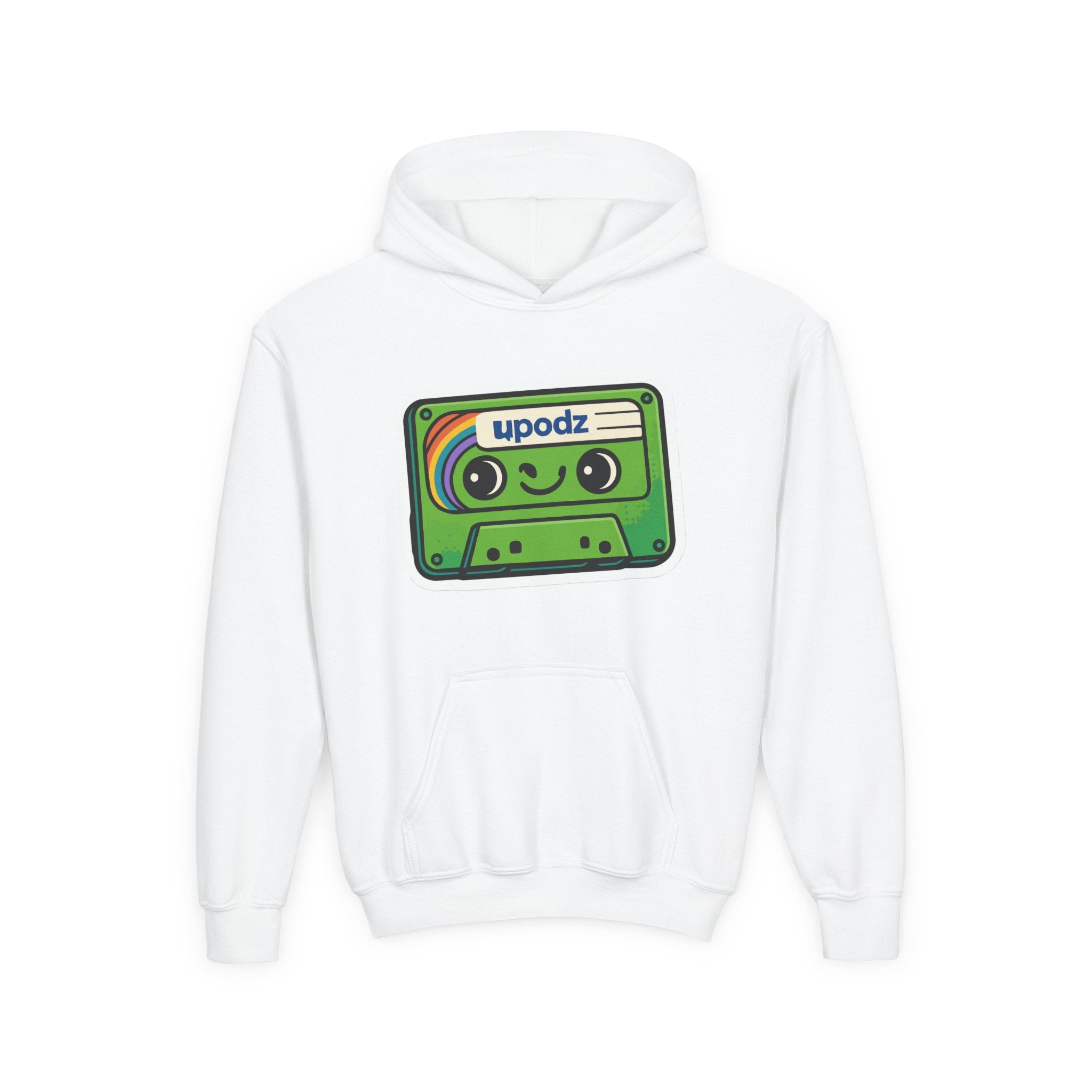 Cassette Youth Hooded Sweatshirt, Casual Wear