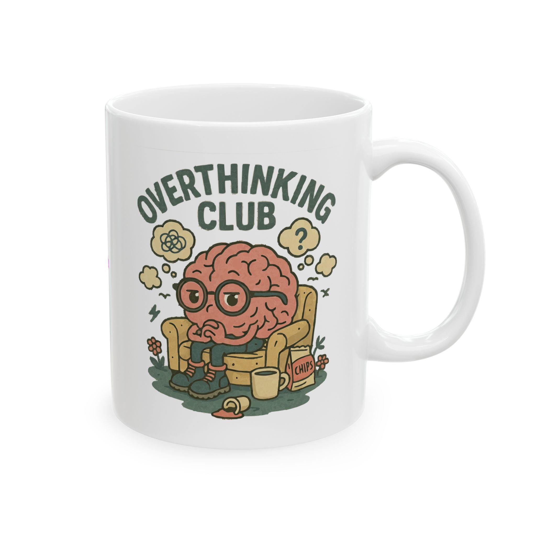 Over thinking Club Ceramic Mug |  Personalized Mug