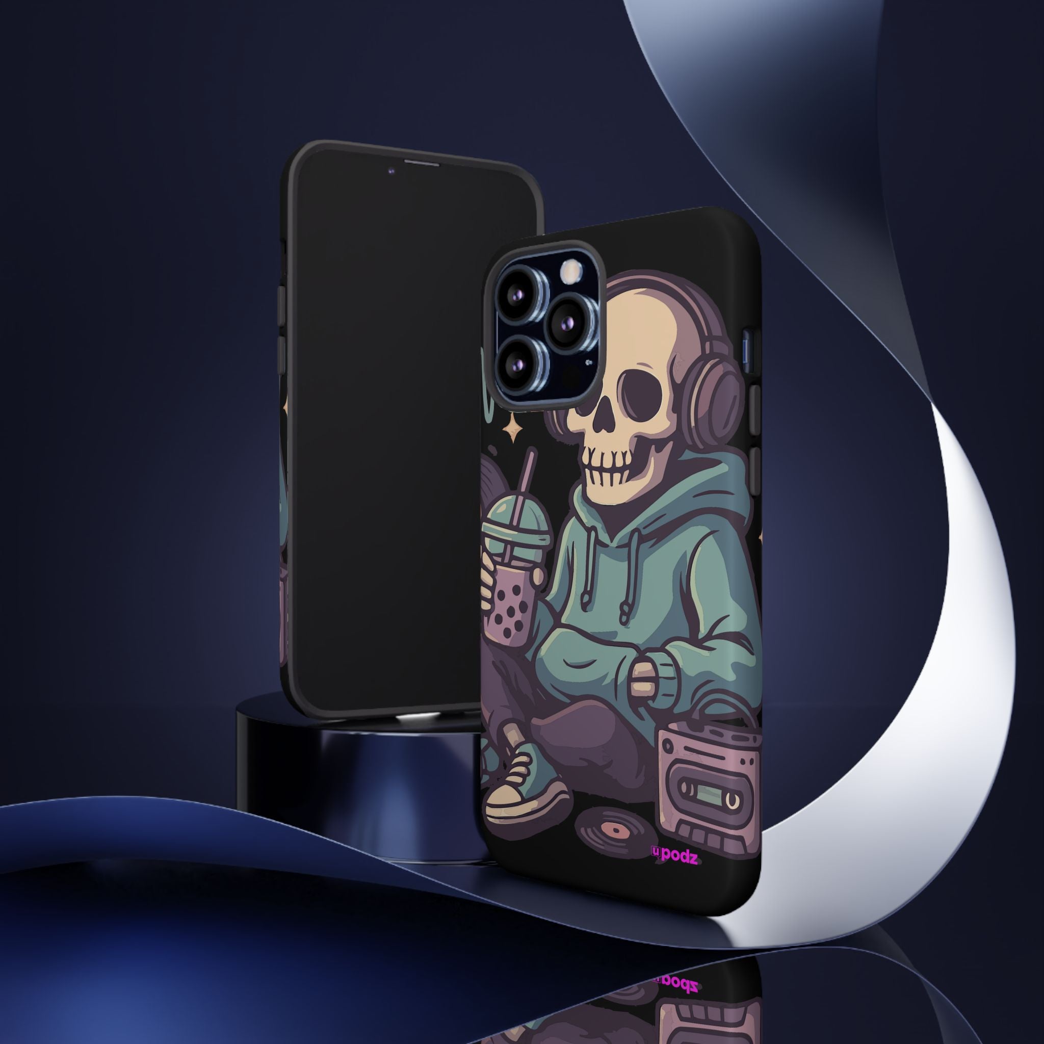 Skull Headphones Design, Tough Cases, Phone Cover