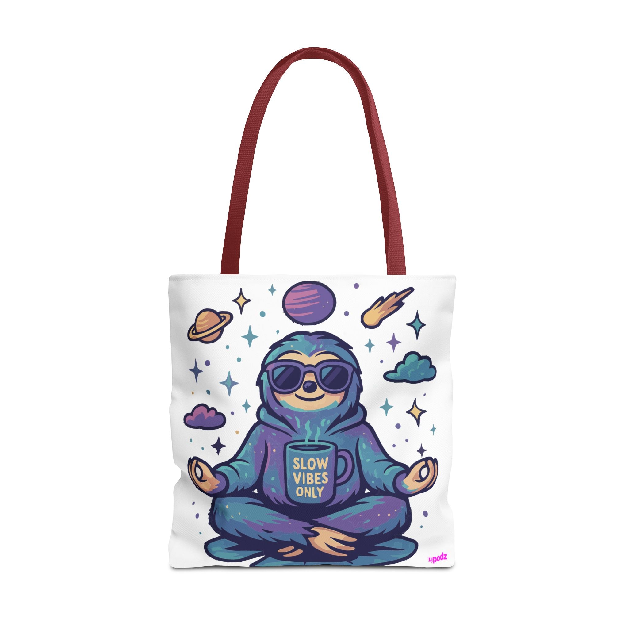 Slow Vibes Sloth Quirky Design, Fun Bag