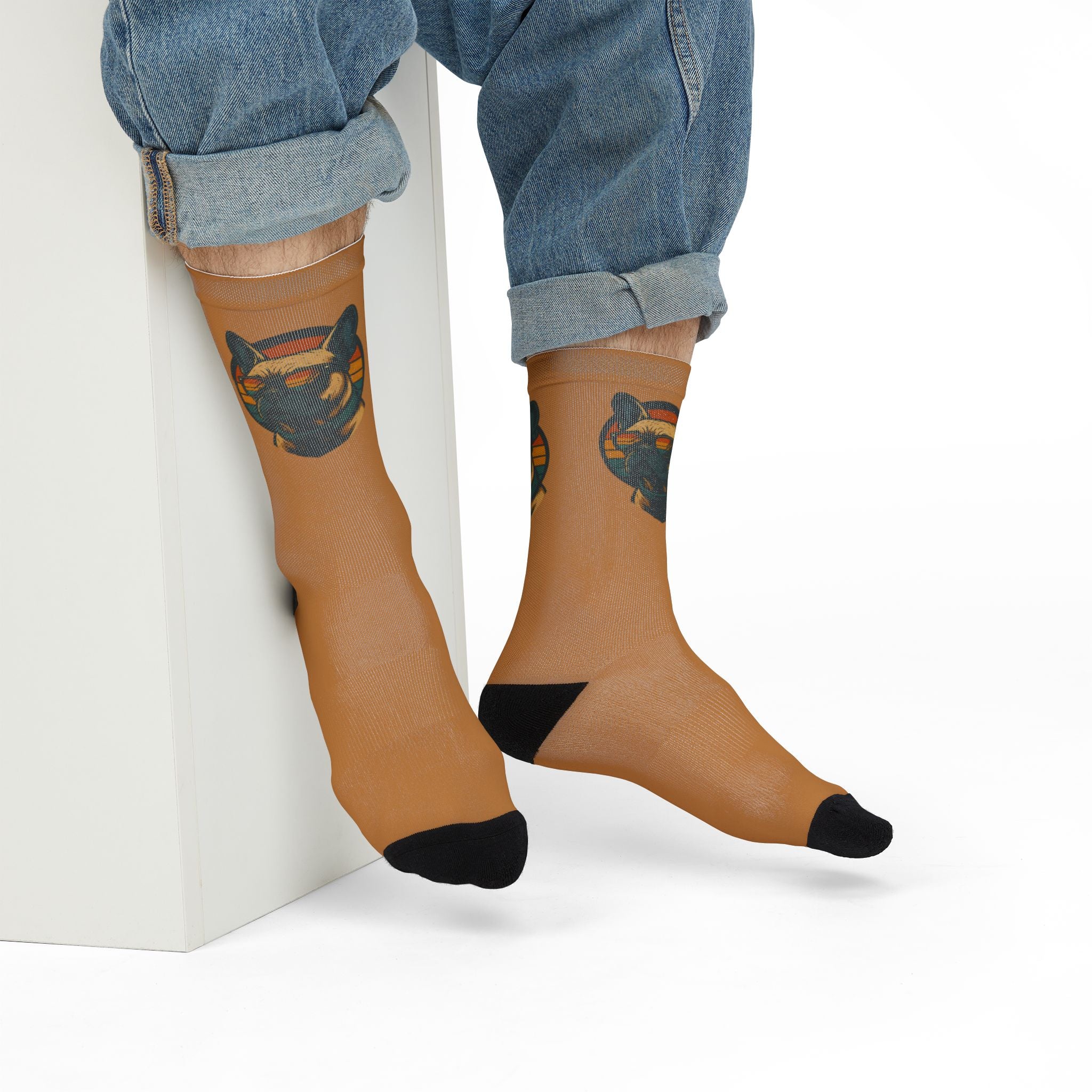 Cool Dog Sublimation Crew Socks
