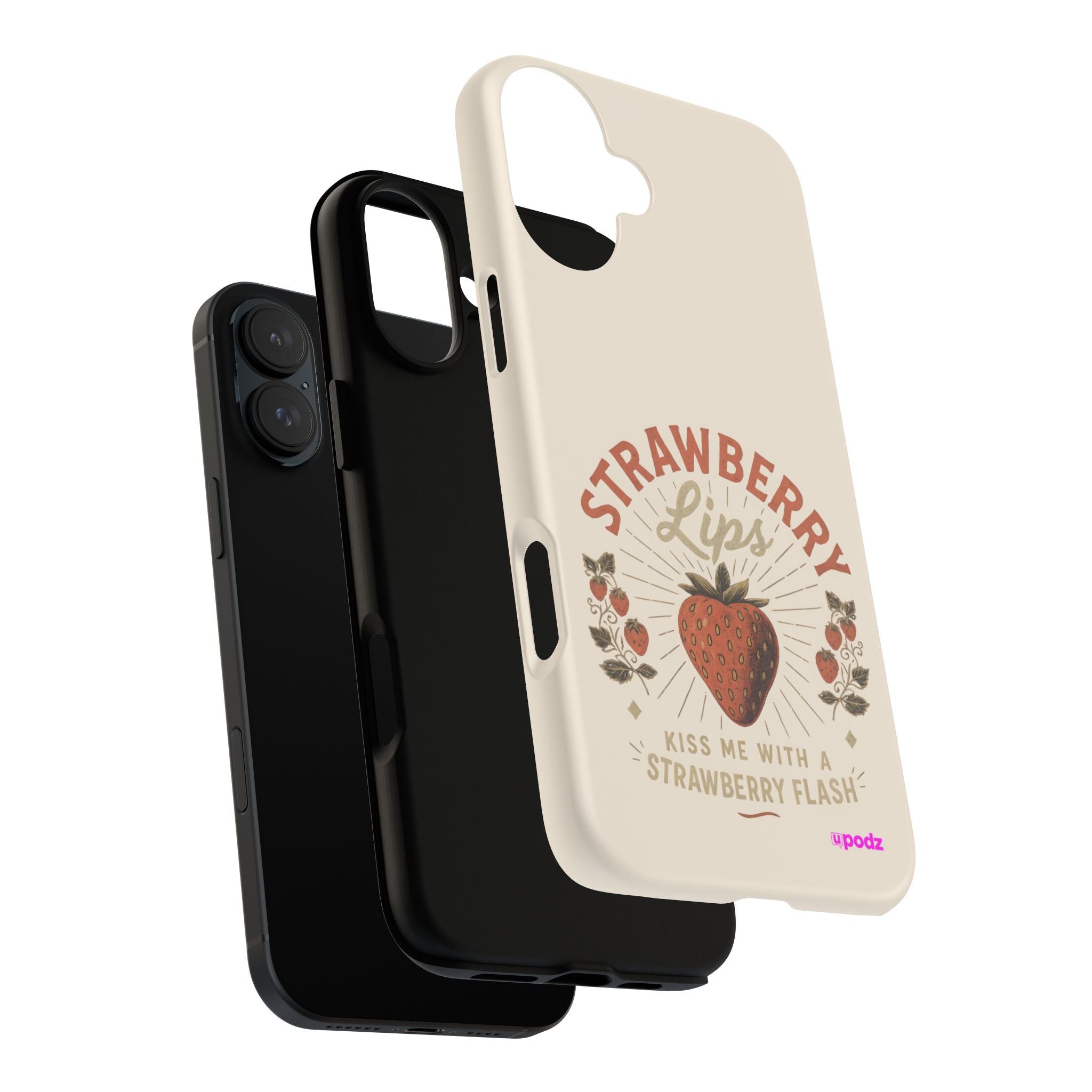 Strawberry Lips Design, Tough Cases, Phone Cover, Unique Gift