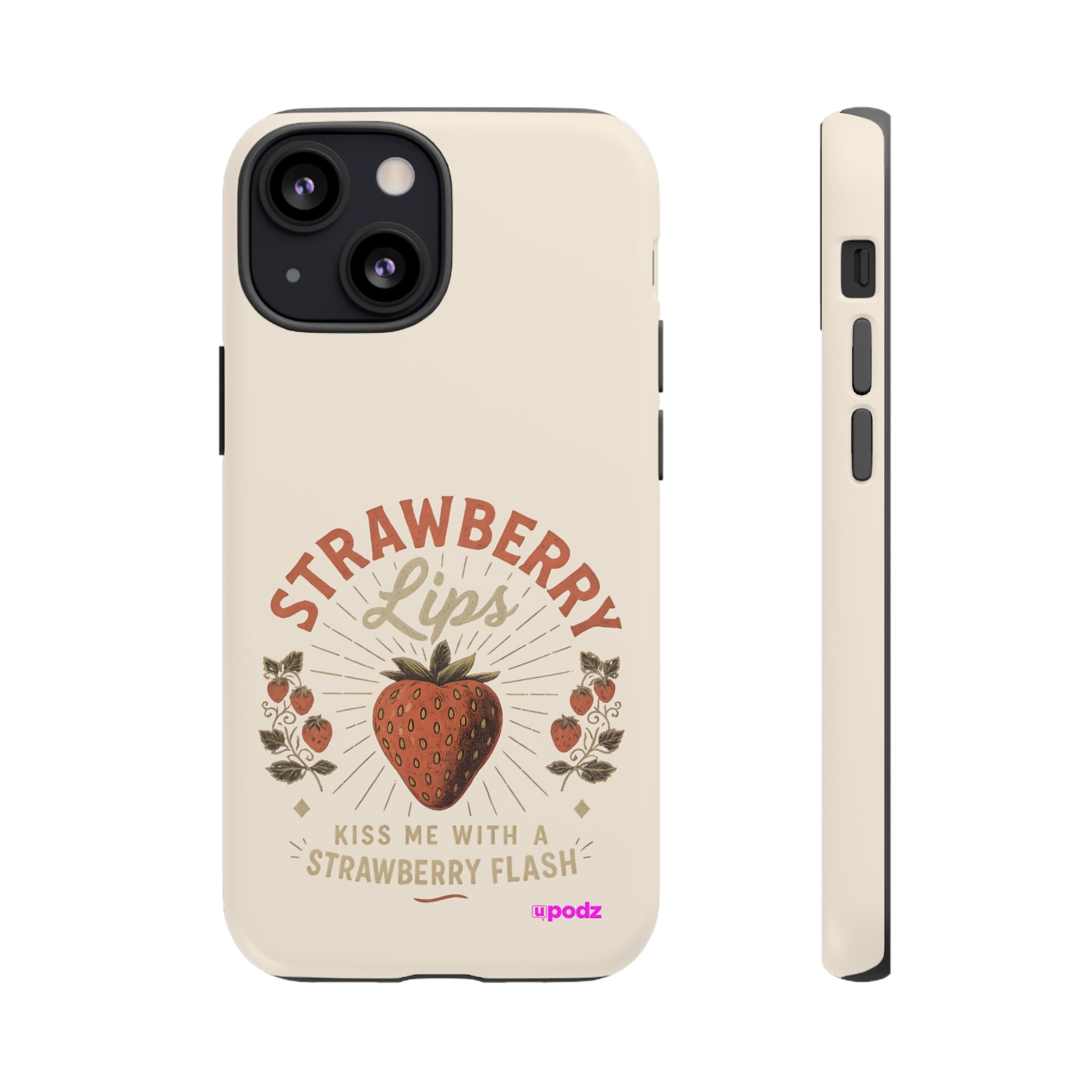Strawberry Lips Design, Tough Cases, Phone Cover, Unique Gift