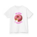 Donuts are life! Kids Tee, Fun Graphic Tee, Kids Cotton T-Shirt