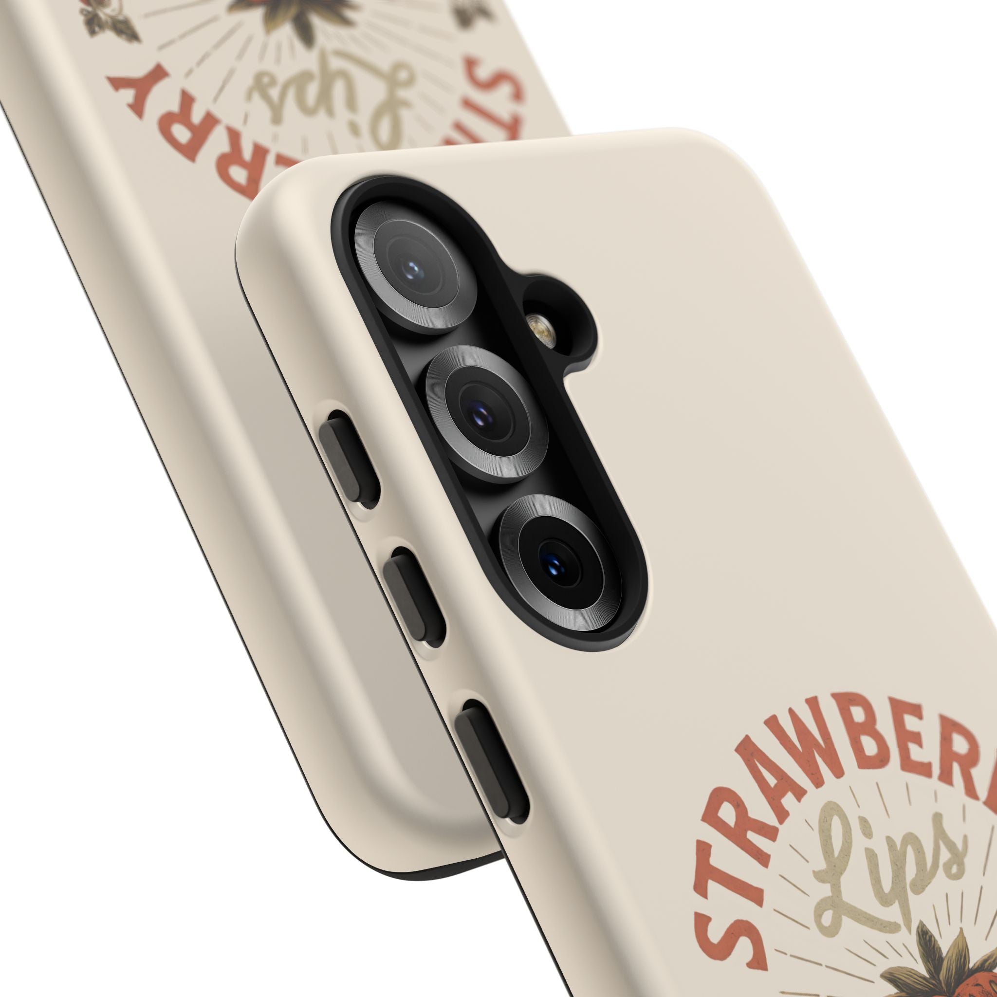 Strawberry Lips Design, Tough Cases, Phone Cover, Unique Gift
