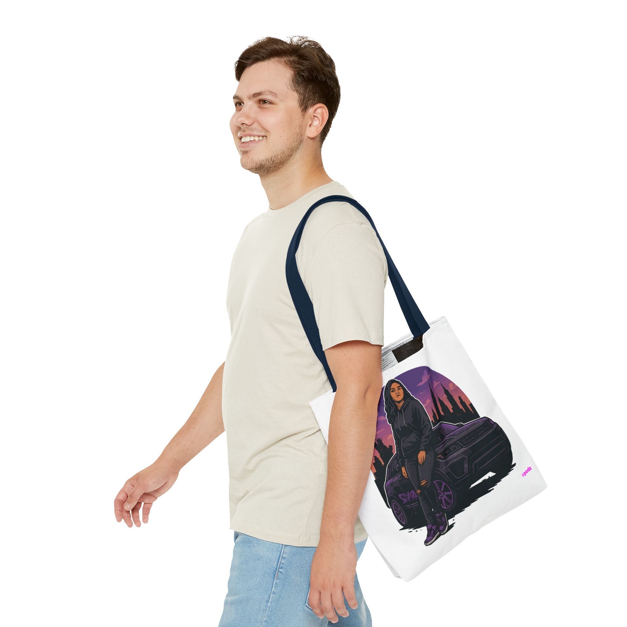 Just Cruzin Tote Bag - Quirky Fun Bag