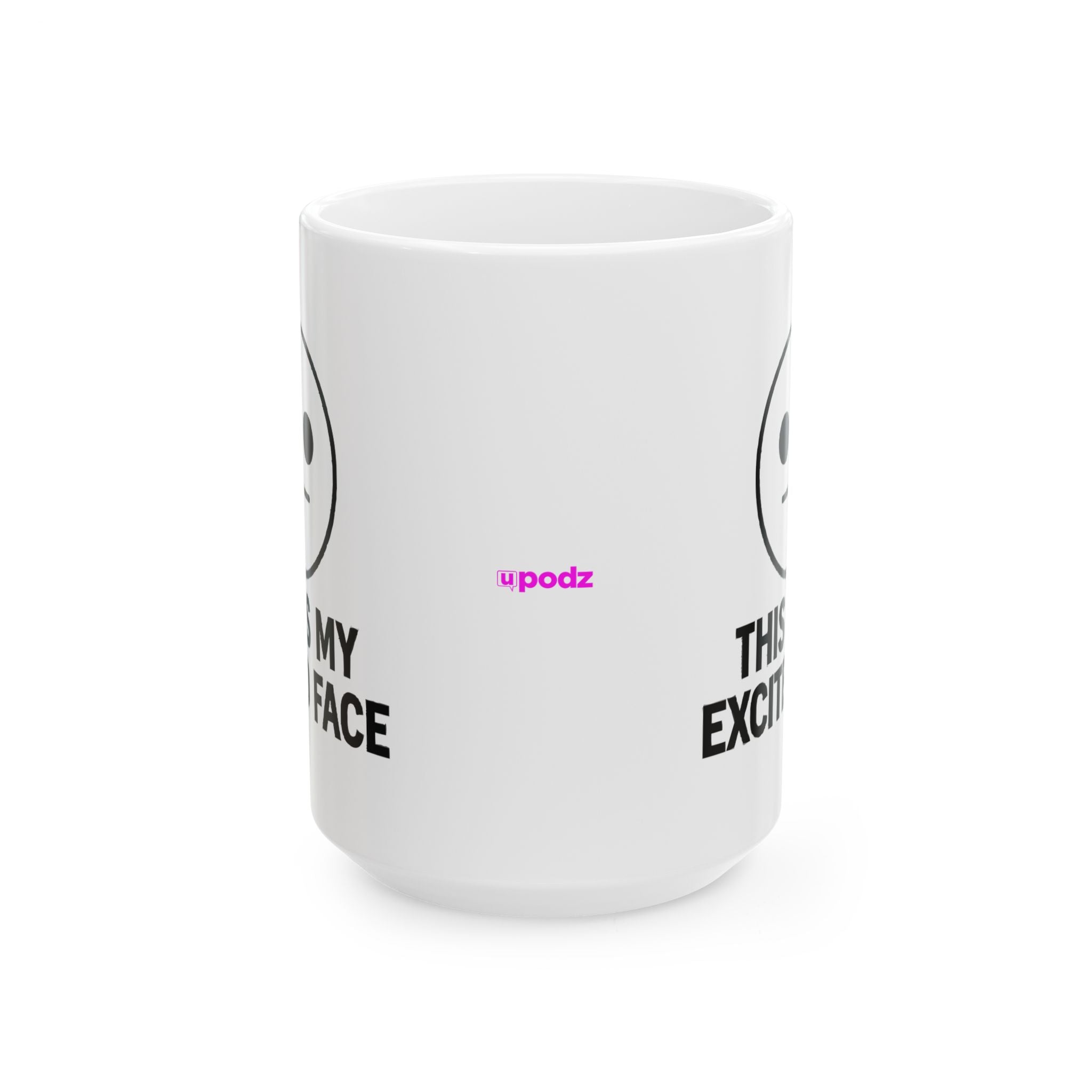 Exited Face Ceramic Mug |  Personalized Mug