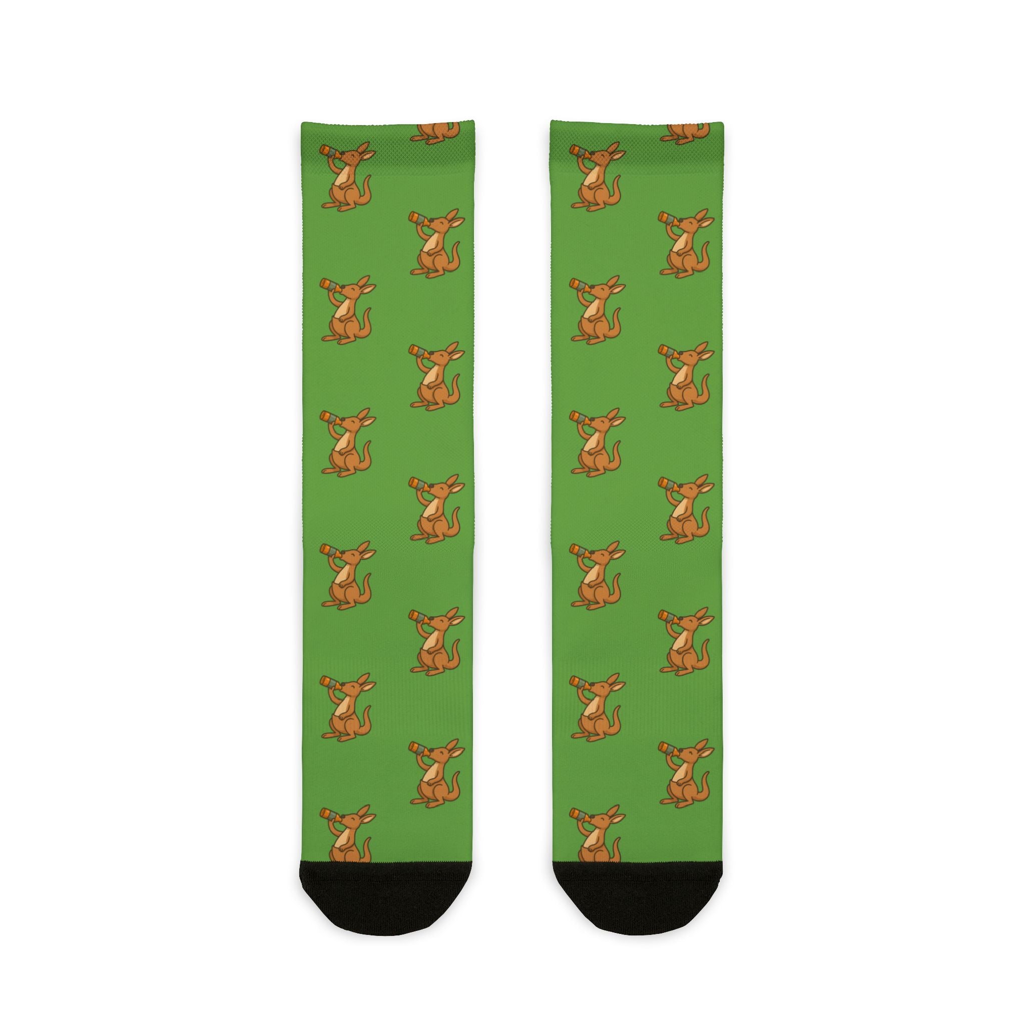Kangaroo, Fun Funky Sublimation Crew Socks