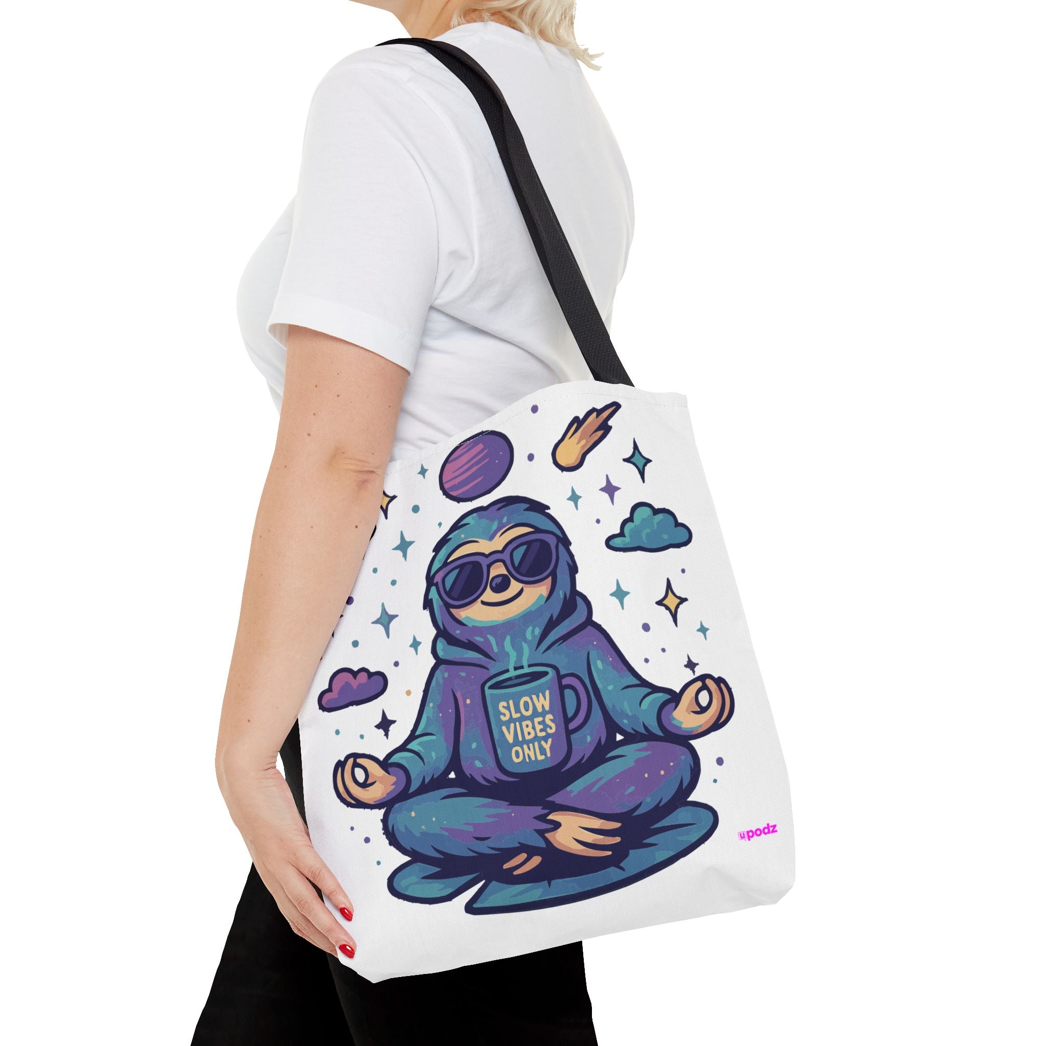 Slow Vibes Sloth Quirky Design, Fun Bag
