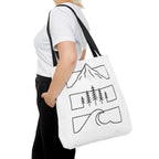 Mountain Wave Tote Bag, Inspirational Gift, Eco-Friendly Shopping Bag
