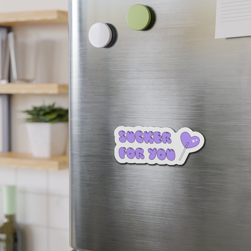 Cute Die-Cut Magnet - "Sucker For You" - Perfect Gift, Fridge Magnet