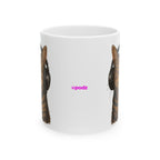 Feline Musical Ceramic Mug |  Personalized Mug