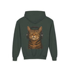 Cool Cat, Youth Hooded Sweatshirt, Casual Wear