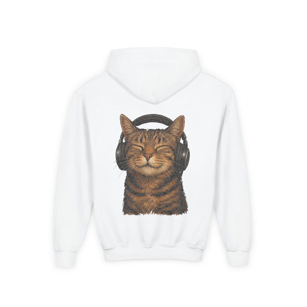 Cool Cat, Youth Hooded Sweatshirt, Casual Wear