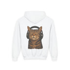 Cool Cat, Youth Hooded Sweatshirt, Casual Wear