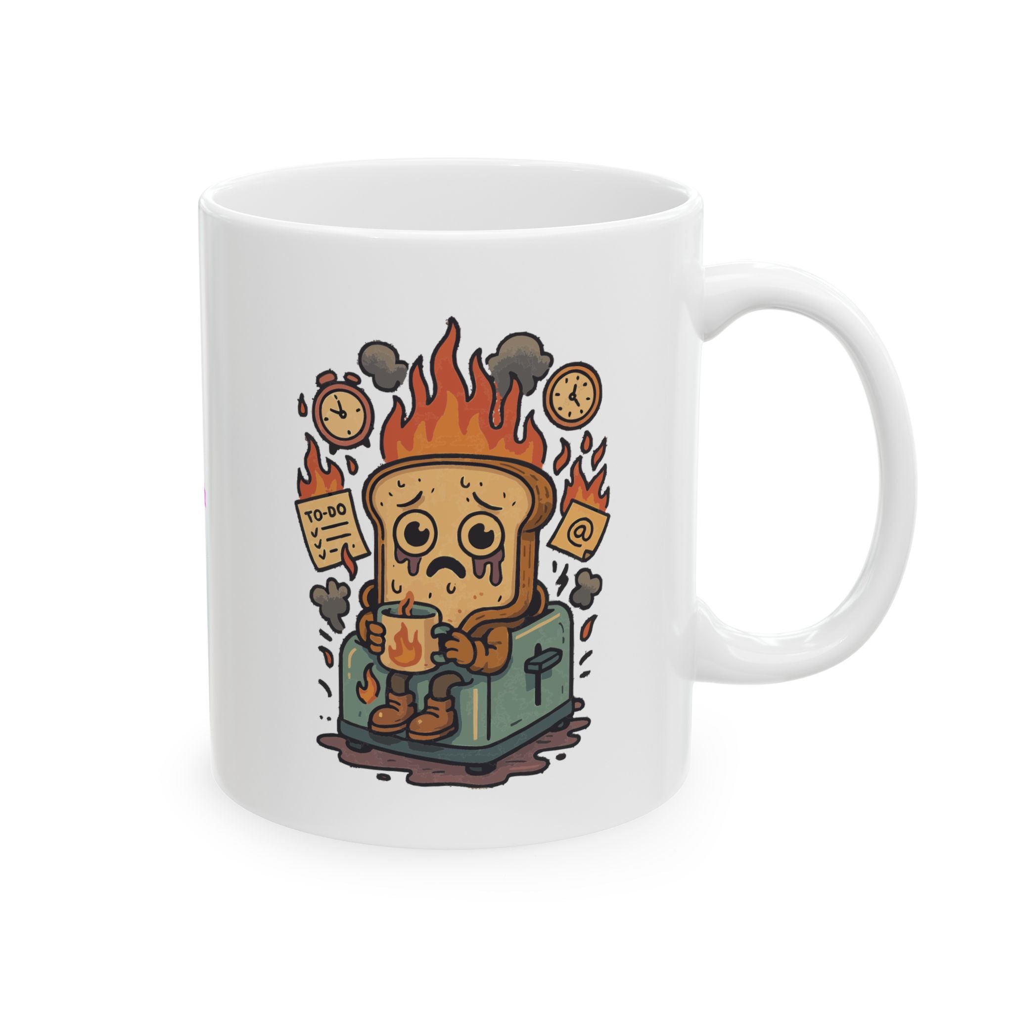 Burnt Toast Ceramic Mug |  Personalized Mug